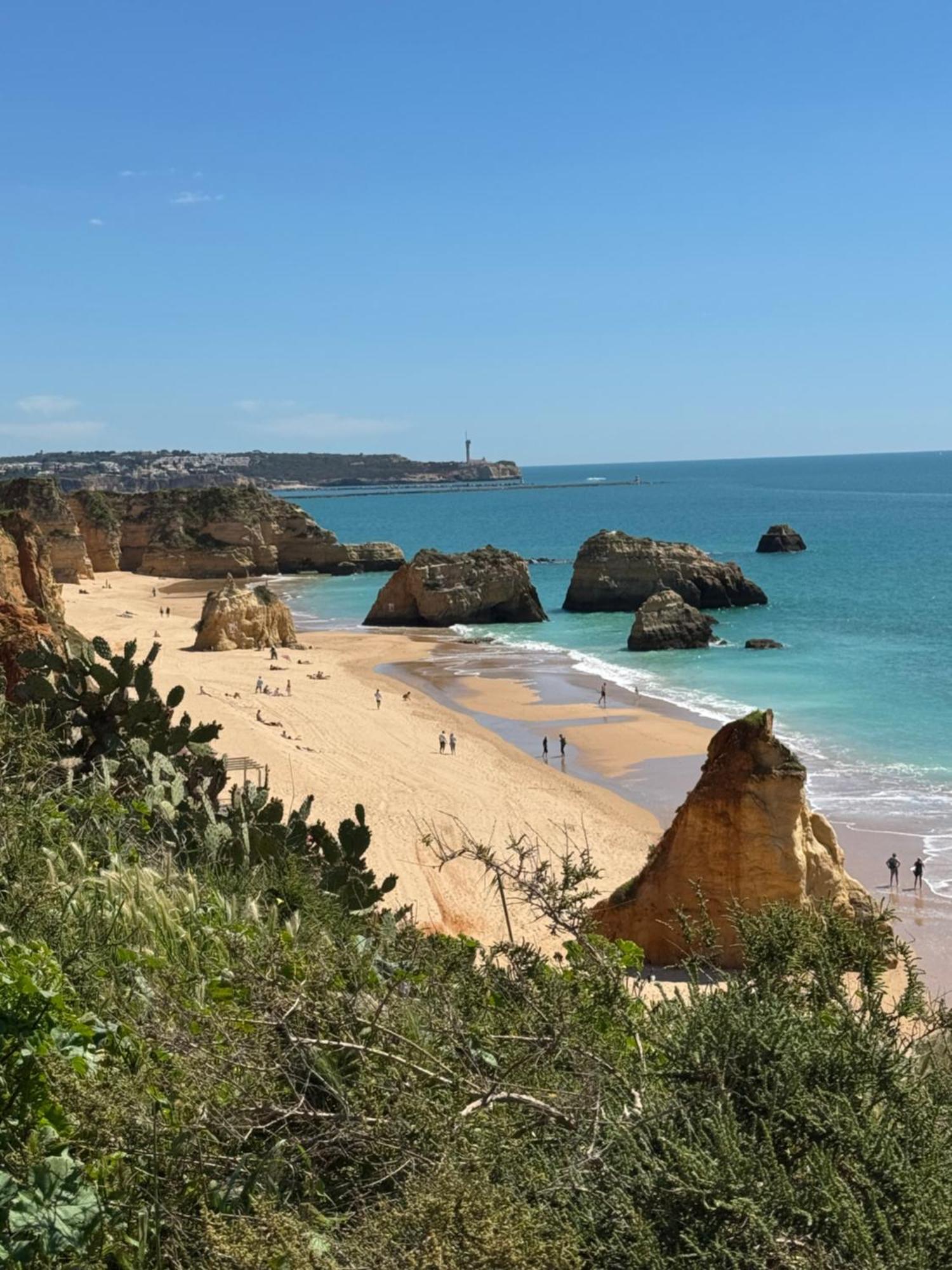 Apartamento em frente à praia com piscina e ténis Portimão Esterno foto